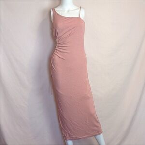 Elegant Pink Sleeveless Dress